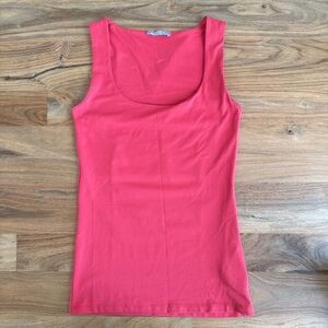 Zara Vibrant Coral Tank Top